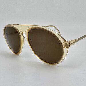 CPC US 1944 Clear Bakelite Frame Brown Glass WWII USN GI Military Sunglasses